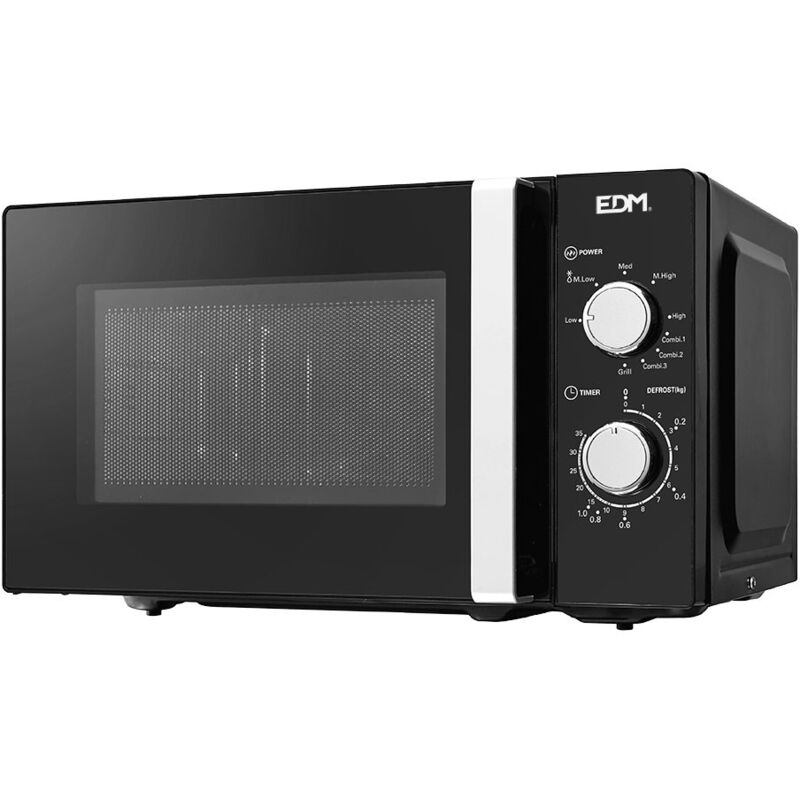 EDM - Microondas 700w con grill 1000w black design