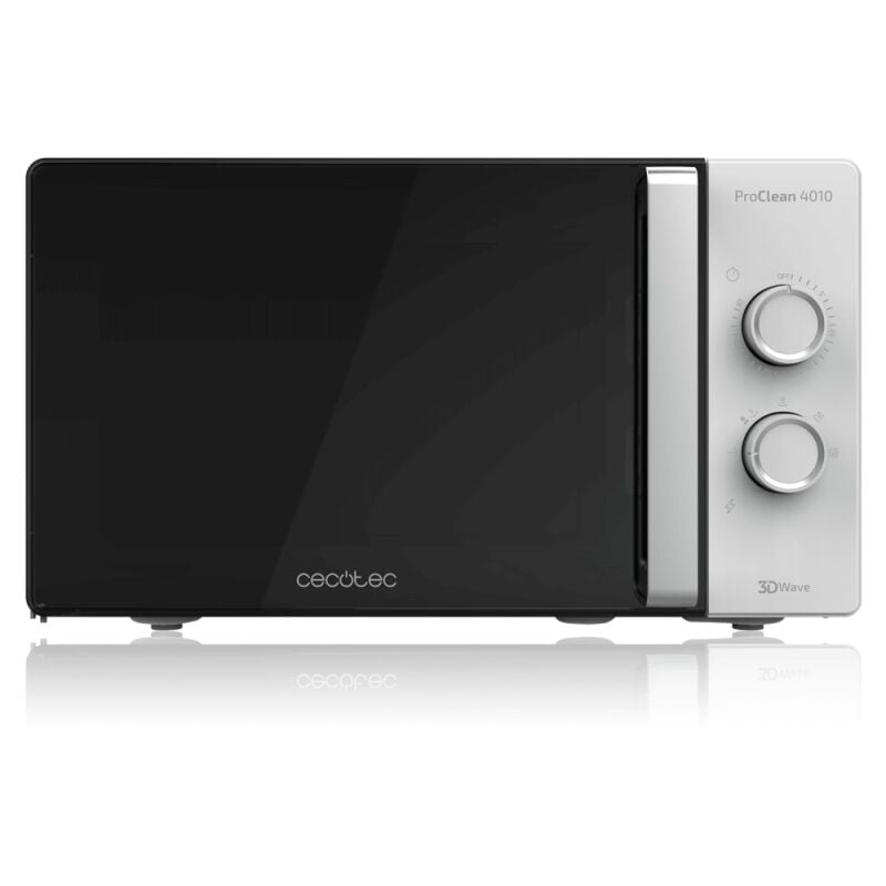 Cecotec ProClean 4010 Microondas con revestimiento Ready2Clean para una mejor limpieza, Tecnología 3DWave, 700 W, 23 l, Diseño elegante con Puerta