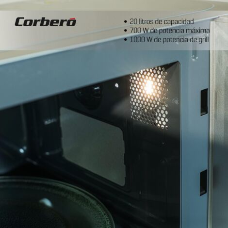 MICROONDAS CORBERO CMICM6020GX 20L 700W INOX GRILL