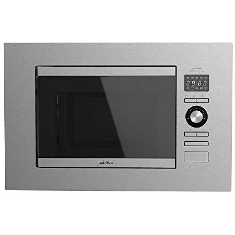 Cecotec - Microondas encastrable digital de 20 litros de capacidad con grill y 800 w de potencia.