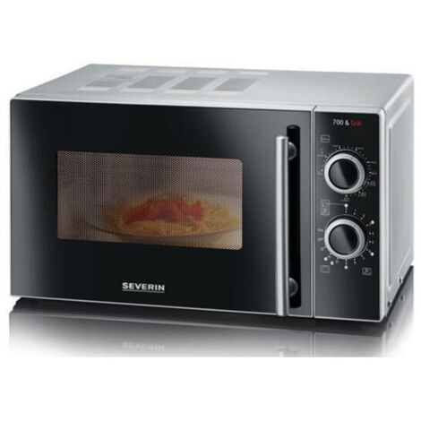 microondas grill 20l 700w plata/negro - MW7771 - severin -