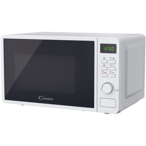Microondas Grill Candy Idea - 20L - MO: 700W - Grill: 800W - Interfaz digital - 5 niveles de potencia - Blanco