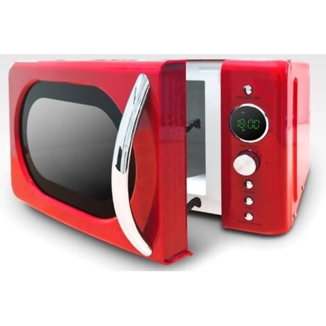 Microondas Grunkel Vintage MW-20ROJO/ 700W/ Capacidad 20L/ Rojo