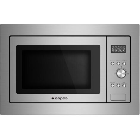 Microondas Integrable 700W 1000W 20L ASPES AMWI2701DGX   Inox