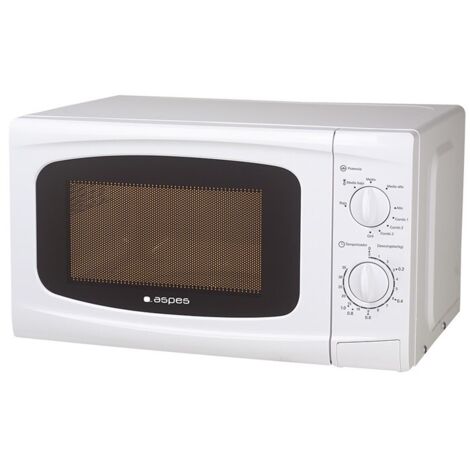 Microondas Moderno 20L 700W 1000W ASPES AMW2700G Blanco