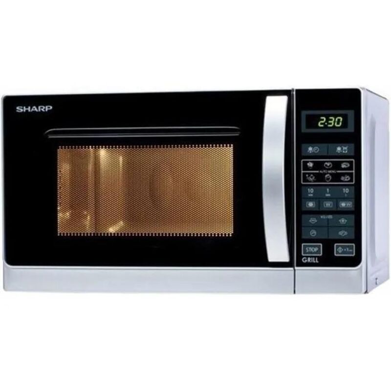 Sharp R-642INW Microondas Combinado 20L Plata Potente