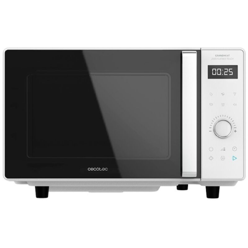 

Cecotec - Microondas sin plato grandheat 2500 flatbed touch white