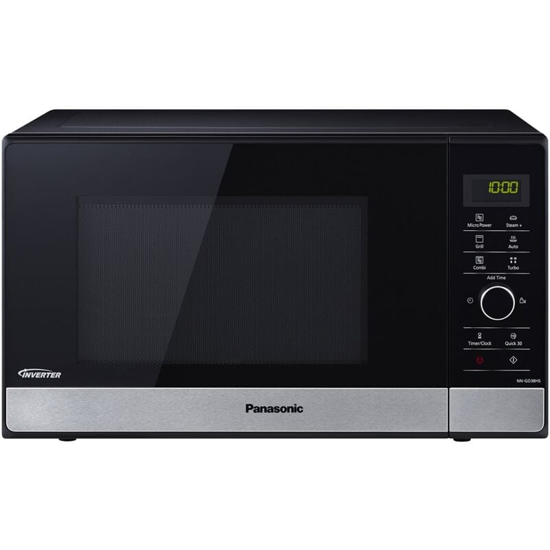 Image of Teka - Panasonic NN-GD38HSSUG Forno Microonde Inverter e Grill con Piatto Rotante, 23 Litri, Acciaio Inox, 1000 w, Grill 1000 w, 17 Programmi