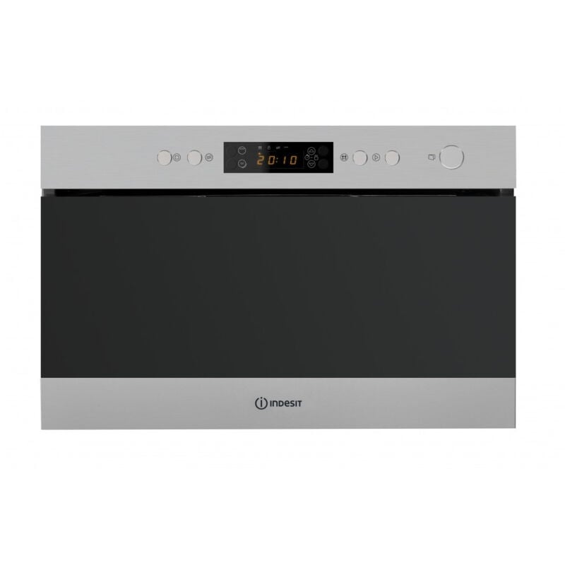 Image of Indesit MWI 6213 IX Forno a Microonde Combinato da Incasso con Grill Capacita' 22 Litri Potenza 750 W Double Power Wave Display Digitale Acciaio Inox