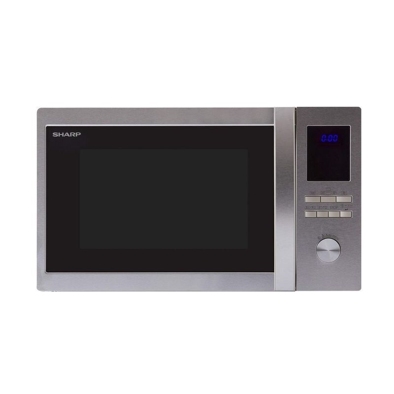 Image of R-922STWE Forno a Microonde con Grill Capacita' 32 Litri Potenza 1000 w 10 Programmi Display Digitale Acciaio Inox - Sharp