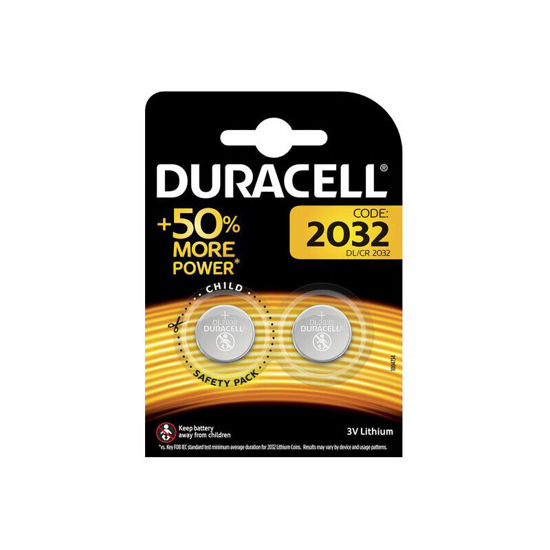 

2 ud. pila de botón CR2032 3V (Blíster) - Duracell