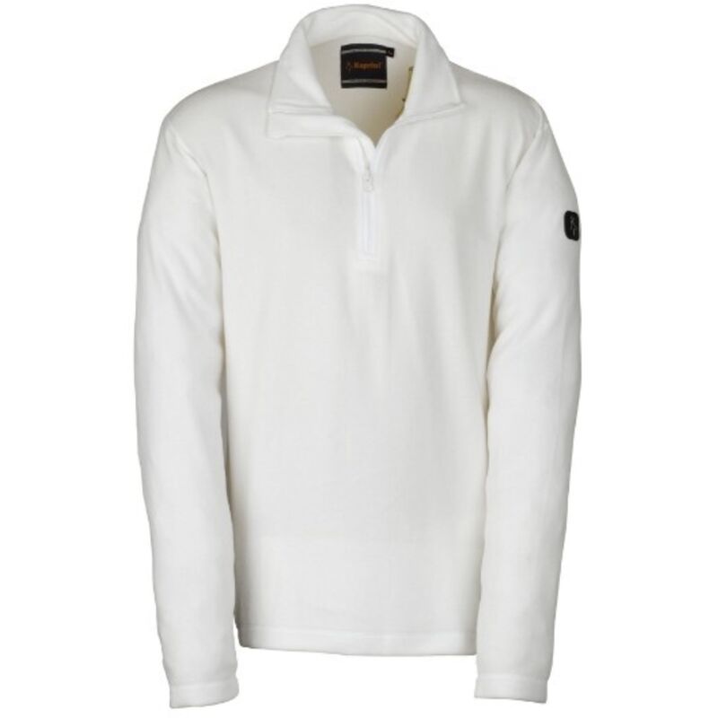 Micropile wolf bianco taglia m polifunzionale con mezza zip - kapriol