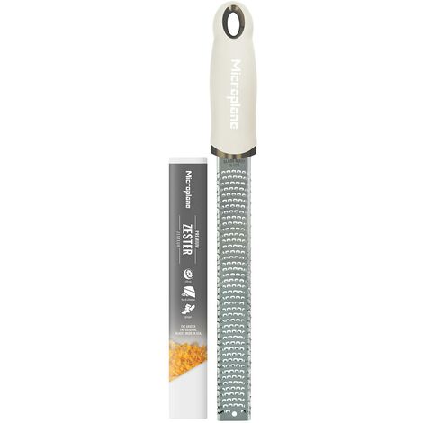 Microplane Grattugia da Cucina Lama Spessa Acciaio Inossidabile Nera Serie  Gourmet Ideale per Formaggio, Carota, Zenzero, Noce di Cocco e Rafano 