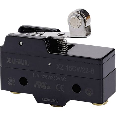Microrupteur 250 V/DC 15 A 1 x On/(On) XZ-15GW22-B momentané 1 pièce S805301