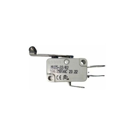 Microrupteur Levier long à rouleau RS PRO, Connexion rapide, SPDT, 16 A @ 250 V CA 250V ( Prix pour 1 )