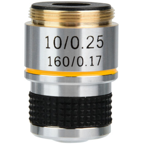 Microscope Biologique 10X 185 avec Objectifs Achromatiques 160/0.17