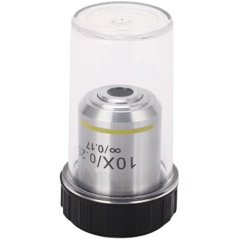 Microscope Biologique 195 avec Objectif Achromatique 10X Infini en Verre Optique, Filetage RMS 20.2mm pour Laboratoire