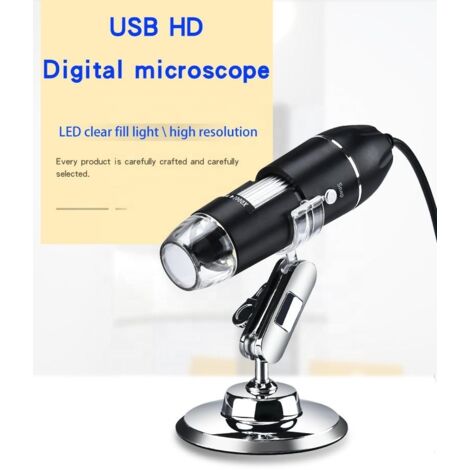 Microscope de mesure portable 1000X, interface USB numérique, microscope biologique