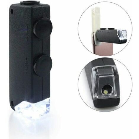 Microscope de poche LED 60x - 100x loupe loupe