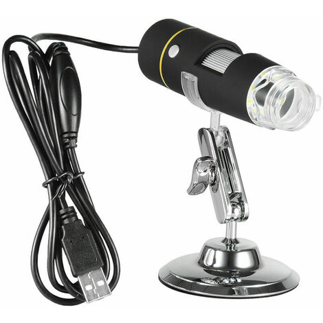 Microscope electronique HD de microscope a zoom numerique 1000x USB avec support metallique S2