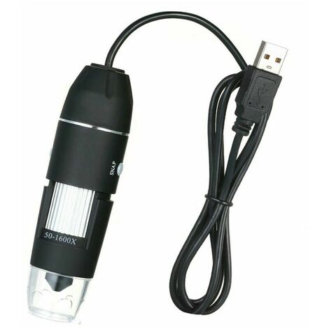Microscope electronique HD de microscope a zoom numerique 1600 fois USB avesupport en metal