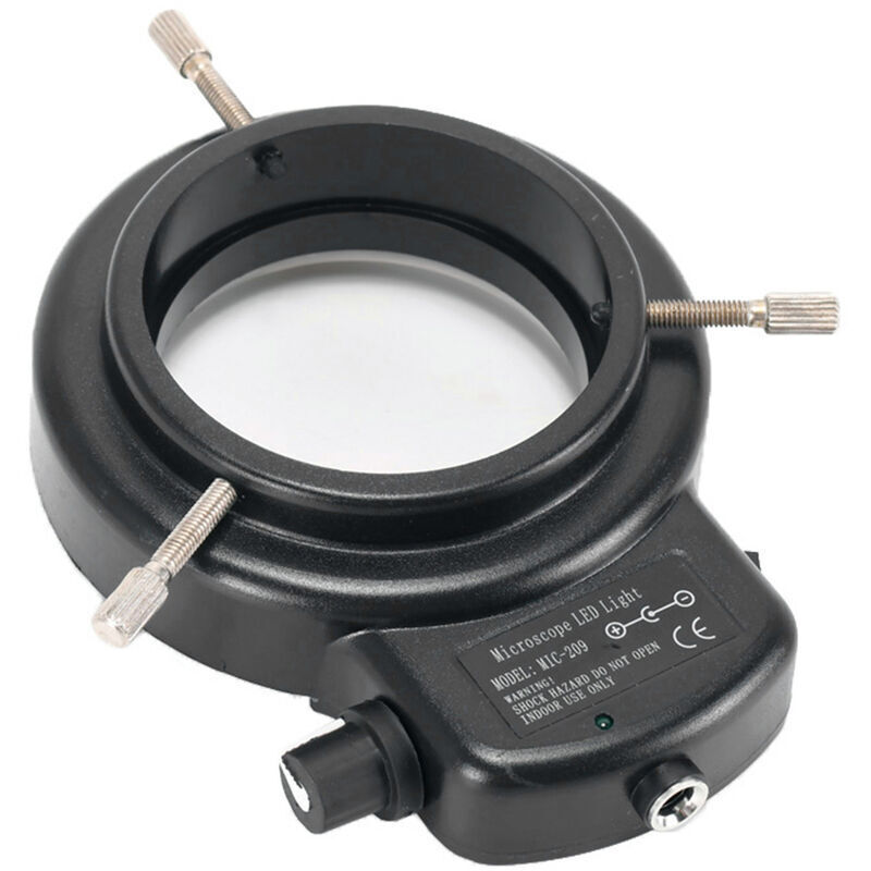 Microscope led anneau source de lumière microscope lumière réglable source de lumière 144 perles de lampe