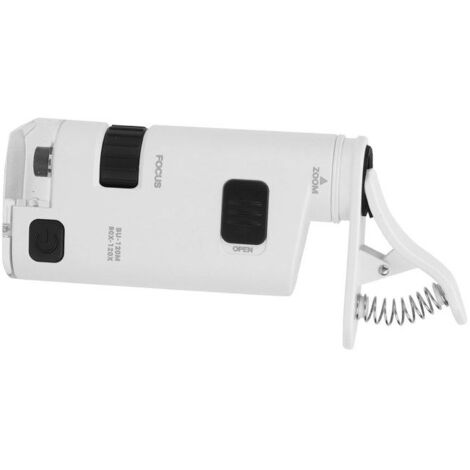 Microscope LED pour téléphone portable 80-120X Mini loupe pour smartphone Zoom réglable
