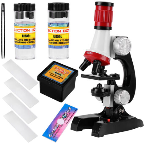Microscope Monoculaire Éducatif pour Enfants, Outil d'Apprentissage Scientifique à la Maison