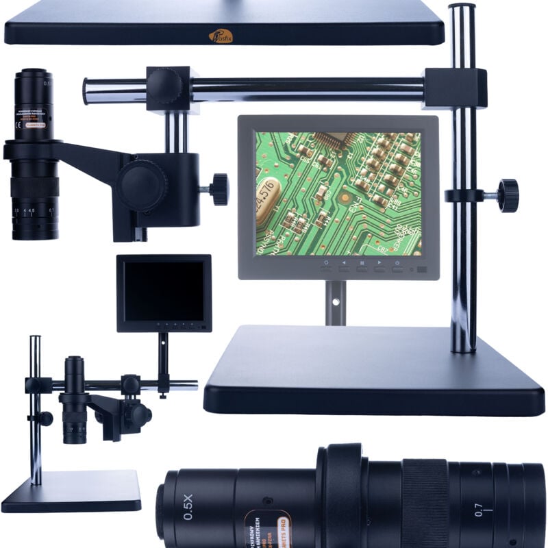 Microscopio digitale Earth Pro MCEP-0.5X-PZRR con braccio regolabile