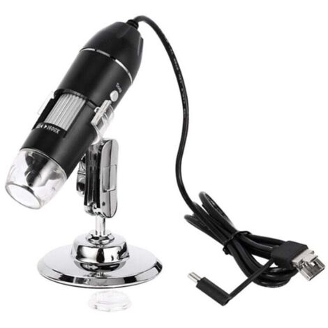 Microscope Numérique USB 1600X Portable pour Soudure et Réparation Téléphone avec LED