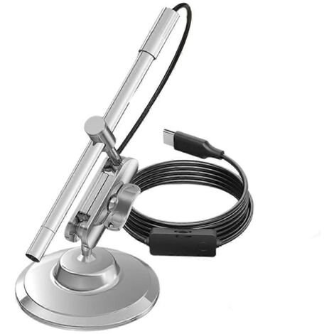 Microscope numérique USB-C, caméra portable avec grossissement de 10X à 200X
