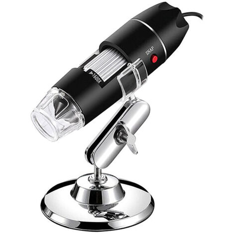 Microscope numérique USB, Endoscope de grossissement 40X-1000X Portable , Microscope Digital 8 LED pour Windows 7/8/10 Mac Linux sous Android (avec OTG)