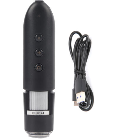 Microscope Numérique WiFi sans Fil, Caméra d'Inspection USB HD Portable avec Charge DC 5V 1600X