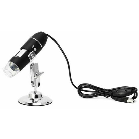 Microscope portatif numérique USB 1600X pour la détection à main de vue industrielle avec loupe réglable à 8 lumières LED