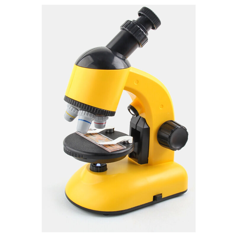 Ahlsen - Microscope pour, kit de microscope led grossissant 40x-1200x pour les enfants - yellow