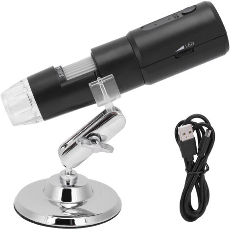 Microscope USB WiFi 50‑1000X avec 8 LEDs pour Inspection de Circuits et Peau