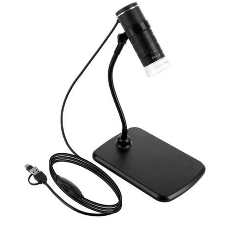 Microscopio digitale cablato 3 in 1 Microscopio portatile 1080P con ingrandimento 50X-1000X Tipo-C + Micro USB + Porte USB