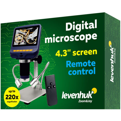 Microscopio Levenhuk DTX RC1 con mando a distancia