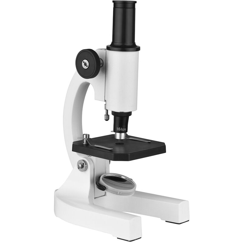 

Microscopio monocular compuesto biologico de aumento 100-200X con ocular Huygens para el hogar, la escuela, el laboratorio, la educacion biologica,