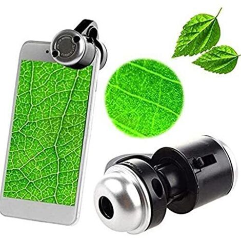 Microscopio per smartphone con zoom illuminato tascabile per bambini
