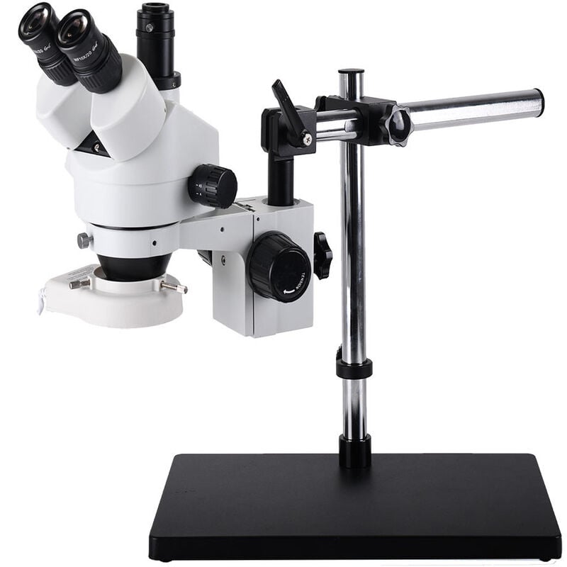 Image of Microscopio stereo da 16 MP con ingrandimento 7X - 45X Anello luminoso a 56 LED Hasaki