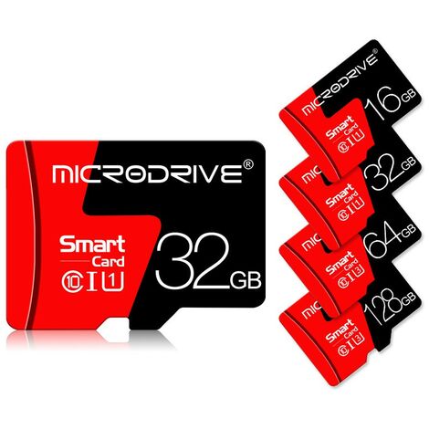 microSD 16/32/64/128GB- Geeignet für Überwachungskameras, Fahrrekorder, Mobiltelefone und Tablets
