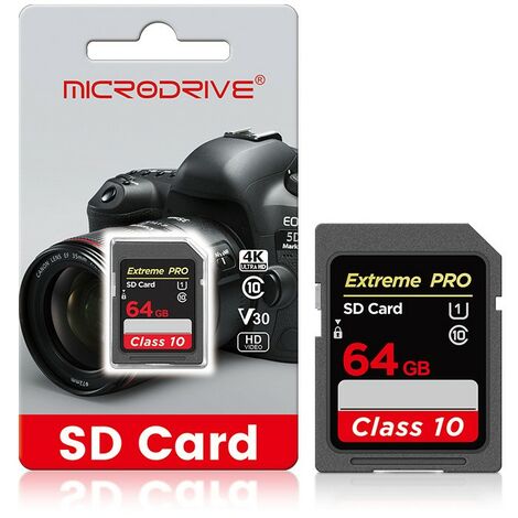 microSD 64GB- Geeignet für Überwachungskameras, Fahrrekorder, Mobiltelefone und Tablets