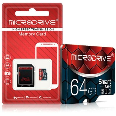 microSD 64GB- Geeignet für Überwachungskameras, Fahrrekorder, Mobiltelefone und Tablets
