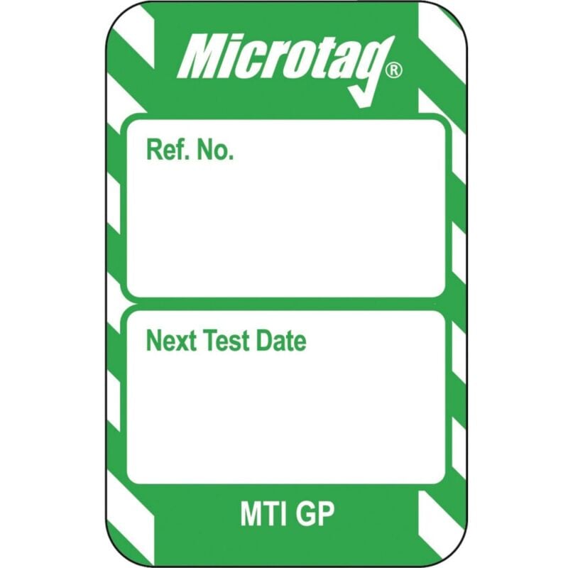 Microtag Green Inserts - Pack of 20 - Sitesafe