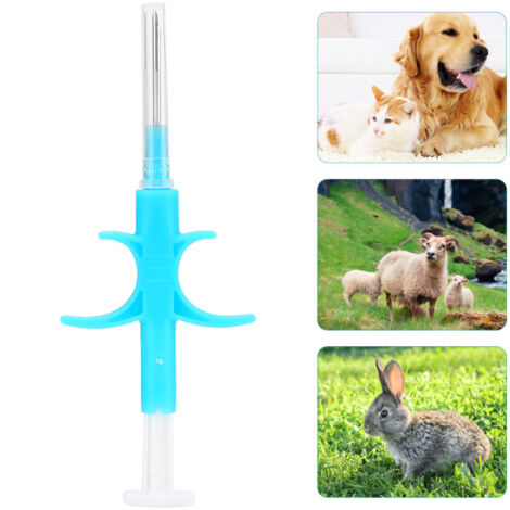 Microtranspondeur pour chien et chat - Puce d'identification en verre 1.4x8mm avec applicateur