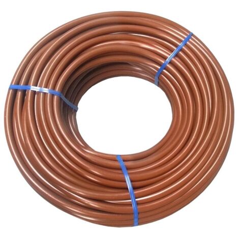 Microtubo PVC flexible 3mm x 5mm marrón 100 metros