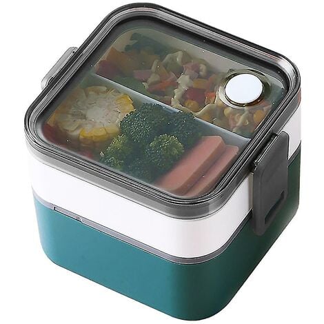 304 Stainless Steel Portable Cartoon Lunch Box, 4pcs/set Leakproof & Heat  Insulated Food Container For Students And Travel With Microwave-oven  Heating Function