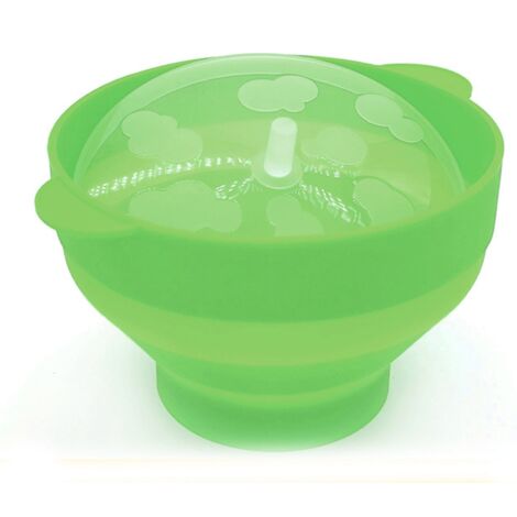 Microwave Silicone Popcorn Popper Collapsible Silicone Popcorn Maker Bowl with Handle Lid