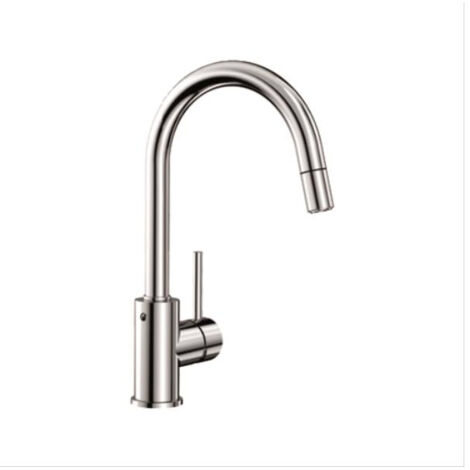 MIDA-S  - Embase Ø 35 mm - Bec haut orientable 360°- Douchette - H 32,7 cm - Chromé - BLANCO